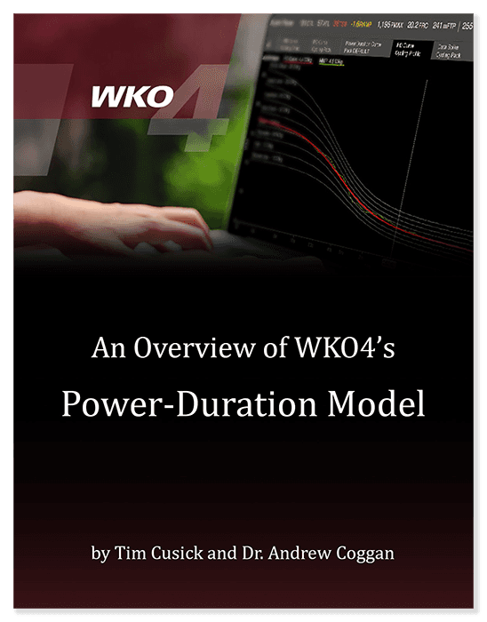 Overview of WKO4's Power-Duration Model Overview of WKO4's Power-Duration Model